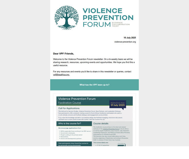 VPF Update 10 July 2025