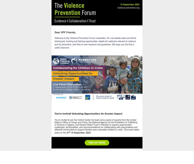 VPF Update 12 September 2023