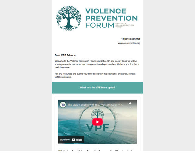 VPF Update 13 November 2025