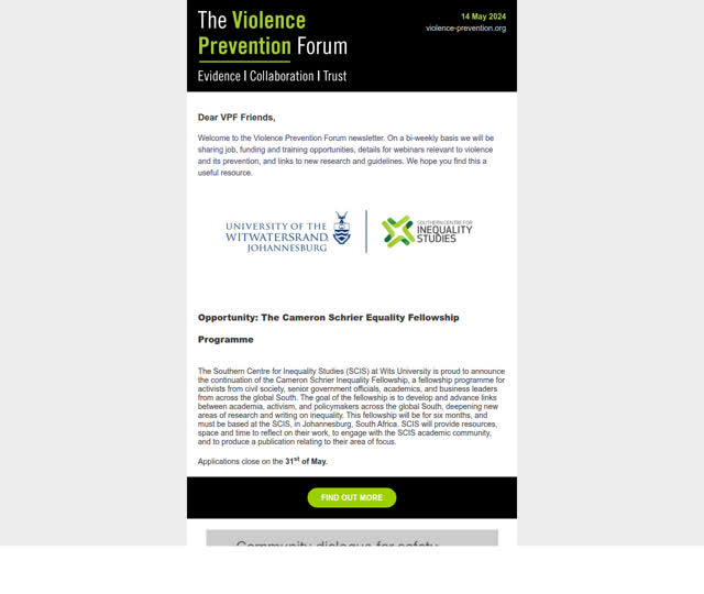 VPF Update 14 May 2024