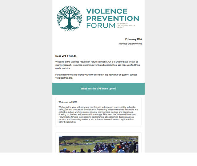 VPF Update 15 January 2026