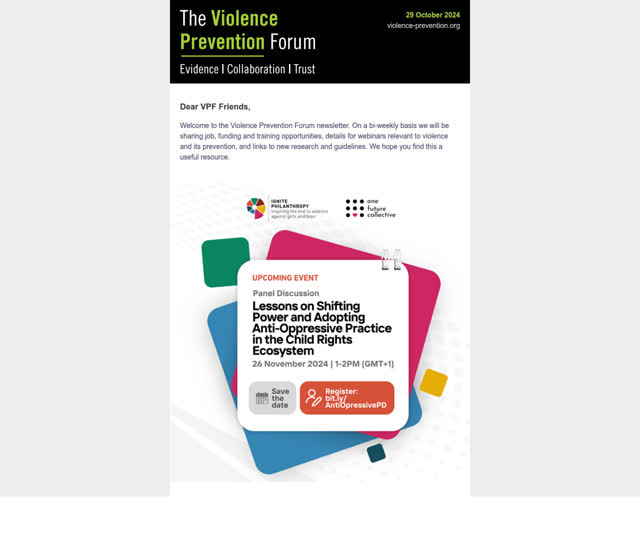 VPF Update 19 November 2024