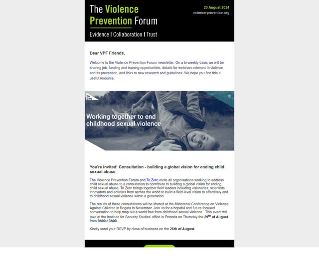 VPF Update 20 August 2024