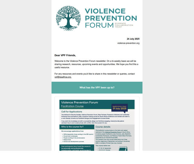 VPF Update 24 July 2025