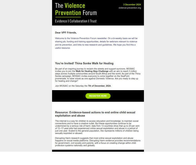 VPF Update 3 December 2024