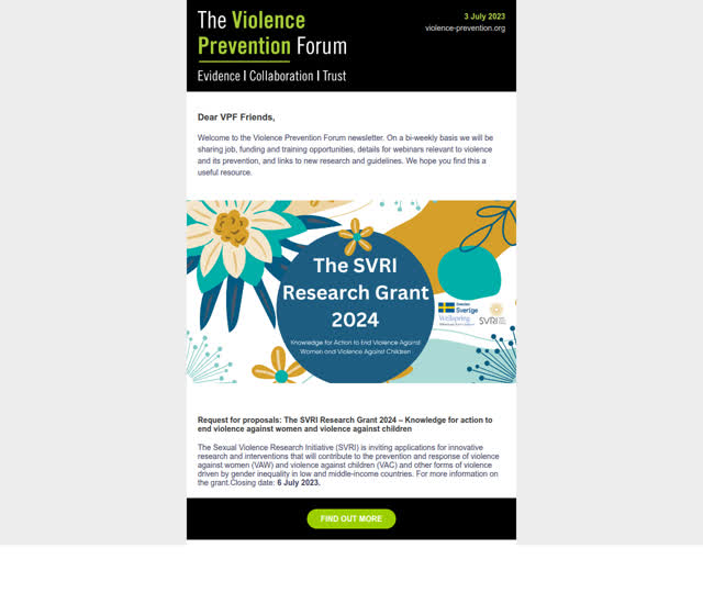 VPF Update 3 July 2023