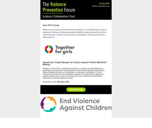 VPF Update 30 April 2024