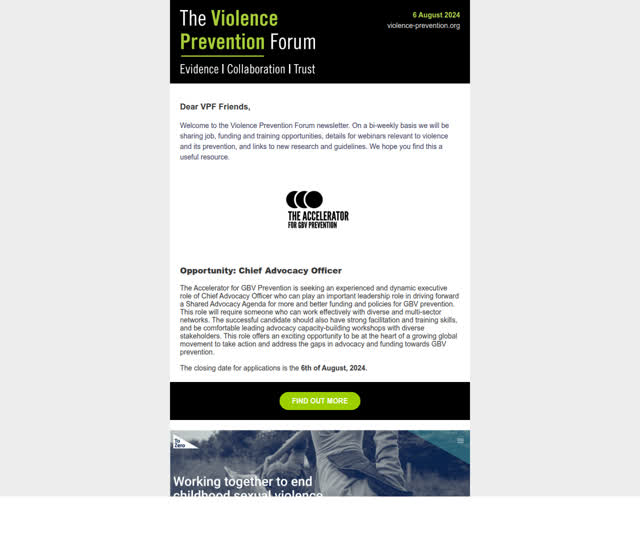 VPF Update 6 August 2024