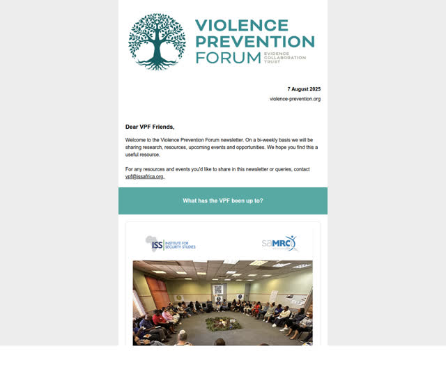 VPF Update 7 August 2025