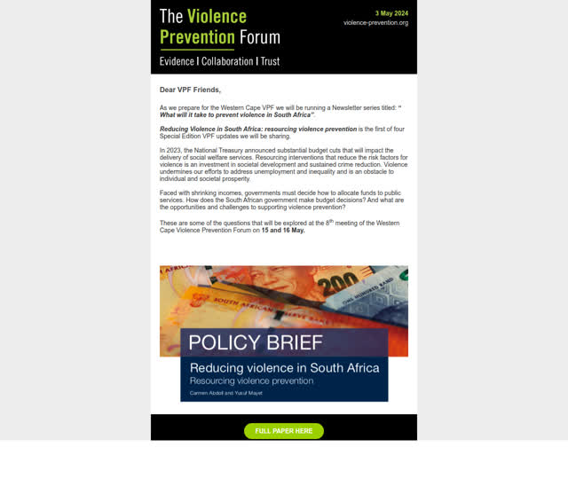 VPF Update: Special Edition 3 May