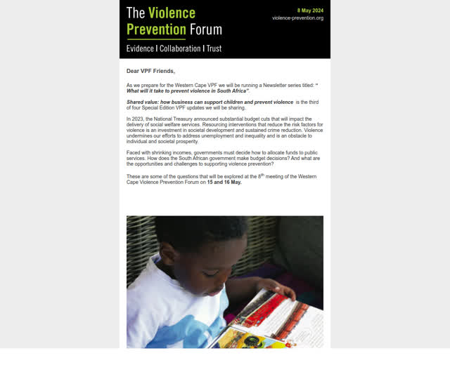 VPF Update: Special Edition 8 May